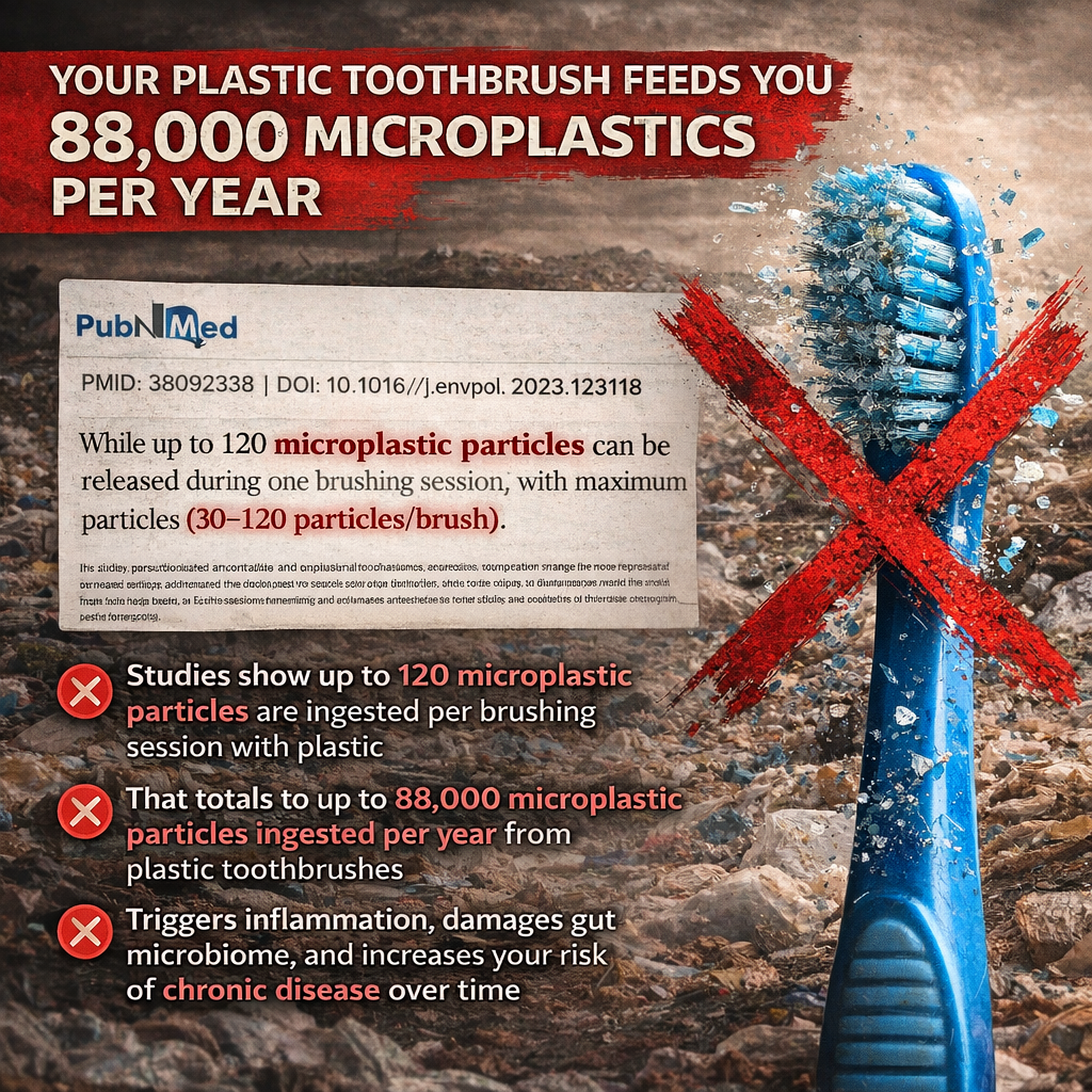 RELEVA Boar Bristle & Bamboo Toothbrush (4 Pack)